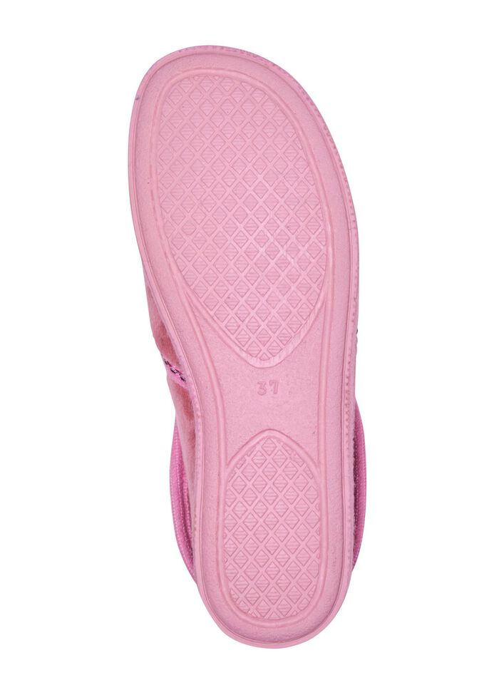 Laurina, warme Damen-Hausschuhe, mit Gummizug 