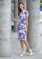 Kleid mit farbbrillantem Inkjet-Druck 