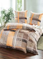 &laquo;MESANA&raquo; Bettw&auml;sche-Garnitur in verschiedenen Farben APRICOT