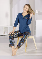 Schlafanzug, lange Ärmel und langer Hose mit Dehnbund 