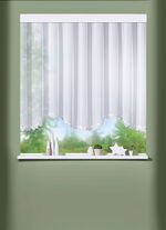 Blumenfenster-Vorhang aus echter Plauener Spitze 