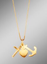 Anh&auml;nger &laquo;Glaube, Liebe und Hoffnung&raquo; mit Veneziakette  