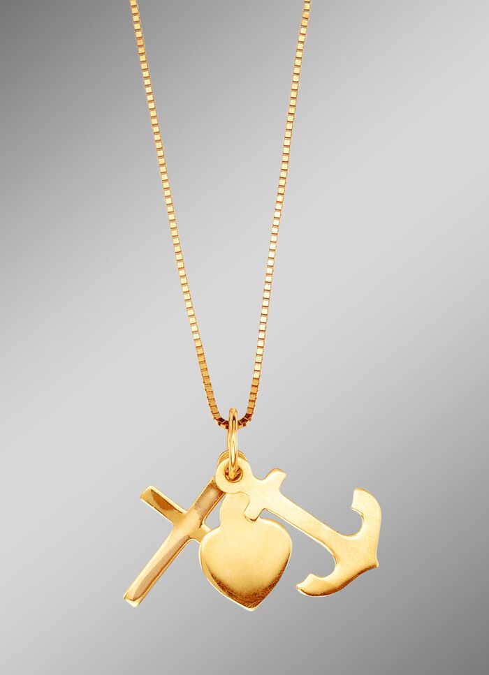 Anh&auml;nger &laquo;Glaube, Liebe und Hoffnung&raquo; mit Veneziakette  