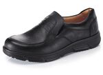 GINO GALANTE, bequeme Herren-Slipper, Weite K, mit herausnehmbarem Fussbett SCHWARZ