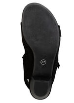 Andrea Conti, modische Damen-Sandaletten, Weite G, mit Klettverschluss SCHWARZ