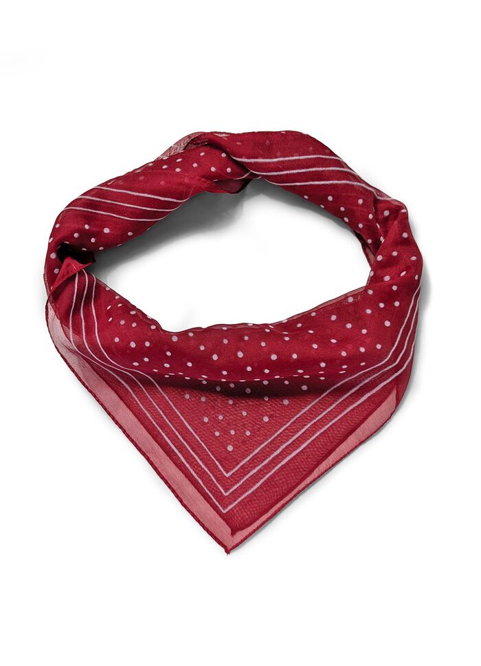 Nickituch mit P&uuml;nktchen-Dessin 