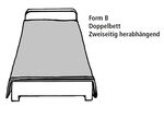 Jacquard-Tagesdecken mit Bandeinfassung und Kissenbezüge 