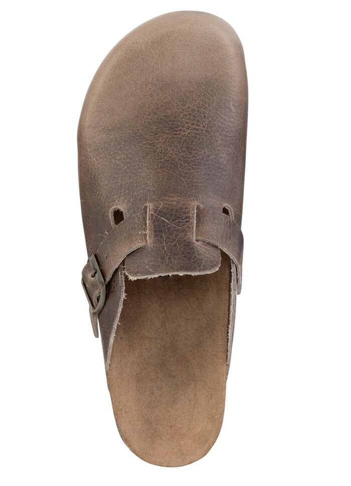 GINO GALANTE Clog aus schattiertem, genarbtem Rindleder 