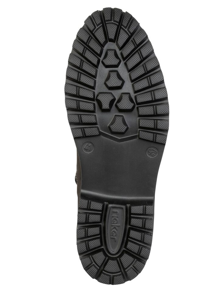 Rieker, gef&uuml;tterte Herren-Boots, Winterschuhe, Weite H, mit Reissverschluss ANTHRAZIT