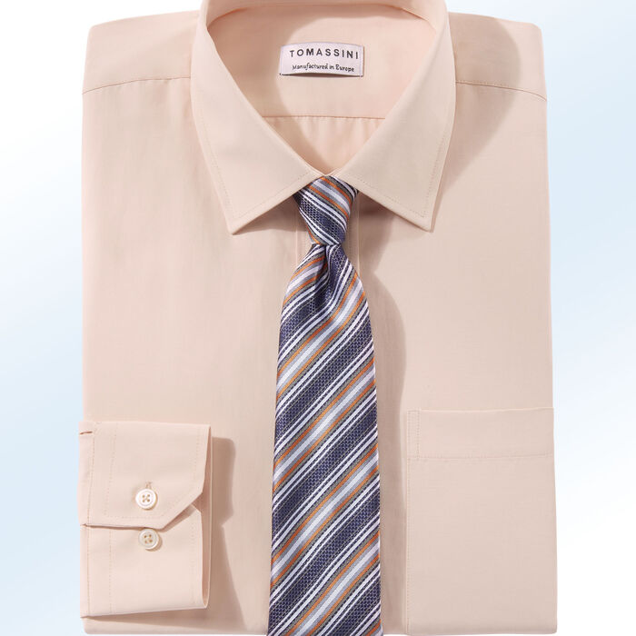 «Milano Italy»-Hemd mit Brusttasche in 5 Farben APRICOT