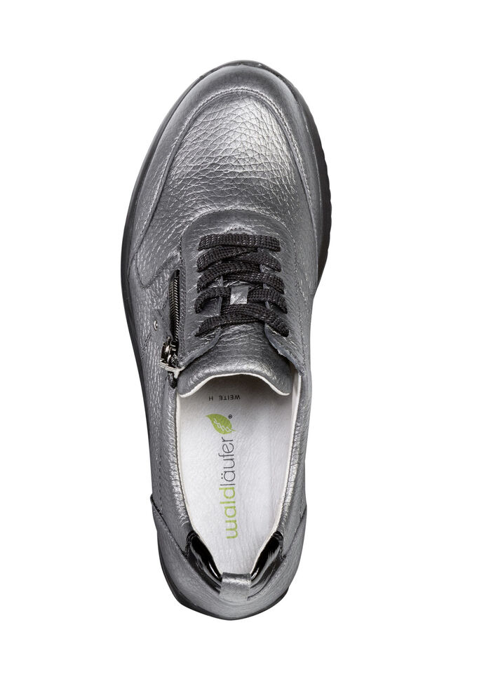 Waldläufer, leichte Damen-Sneaker, Weite H, mit herausnehmbarem Fussbett ALTSILBER