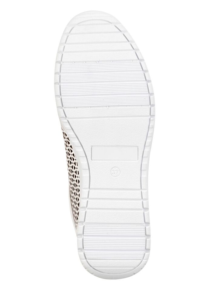 ELENA EDEN, sommerliche Damen-Sneaker, Weite G, mit herausnehmbarem Fussbett NATURWEISS