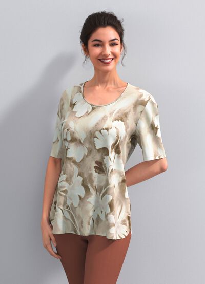 Tunika mit Bewegungsfalte 