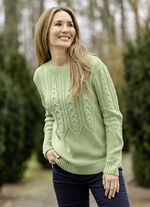 Pullover in Mustermix LINDGRÜN