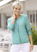 Strickjacke mit Alloverstruktur 