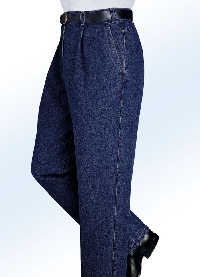 «Francesco Botti»-Jeans in 2 Qualitäten und 3 Farben DUNKELJEANS