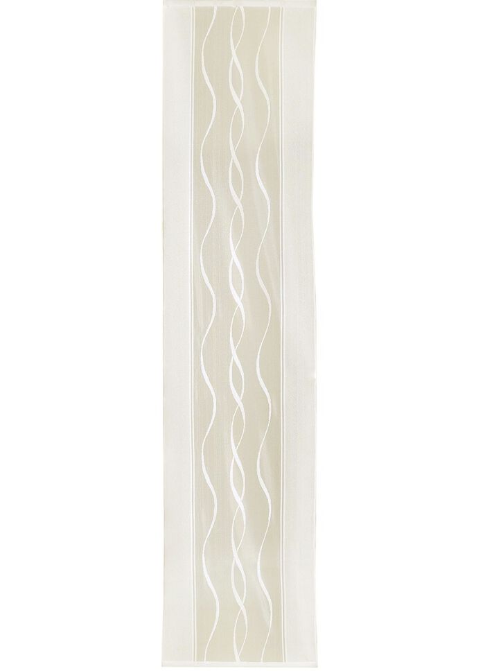 Schiebevorhang Welle mit geradem Abschluss, verschiedene Farben CHAMPAGNER