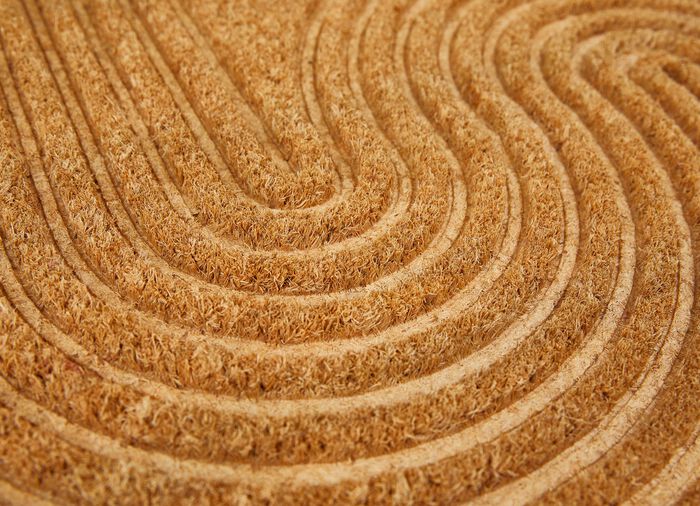 Kokosfussmatte mit rutschhemmender Rückseite 