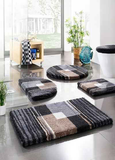 Badteppiche mit rutschhemmender R&uuml;ckseite 