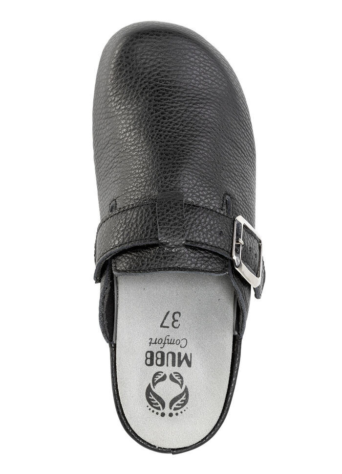 Mubb, klassische Damen-Clogs, Wete H, mit herausnehmbarem Fussbett SCHWARZ