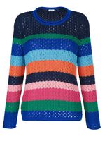 Pullover in Blockringeldessin 