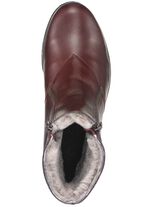 ELENA EDEN Stiefelette aus weichem Nappaleder BORDEAUX