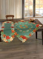 Herbstliche Tisch- und Raumdekoration mit Blattmotiven 