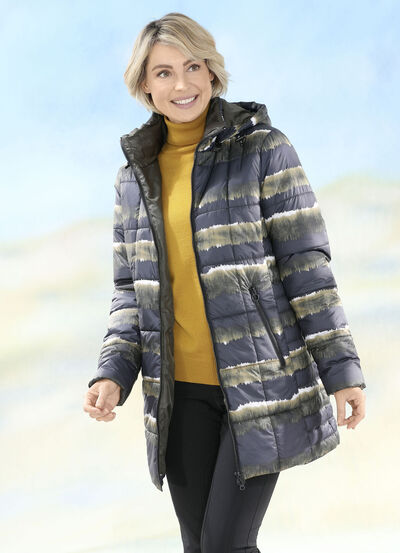 Longjacke mit Fantasiedessin 
