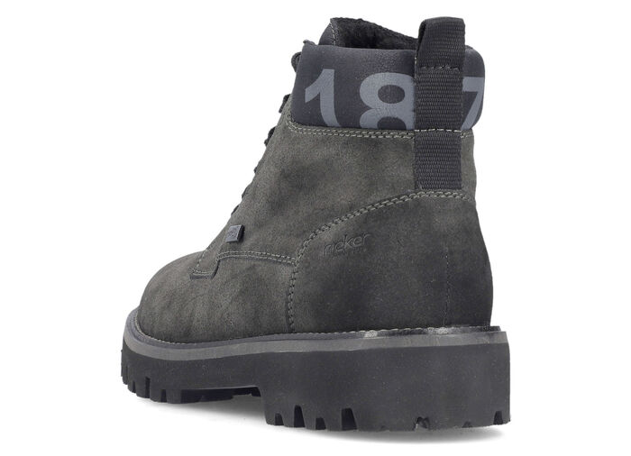 Rieker, gefütterte Herren-Boots, Winterschuhe, Weite H, mit Reissverschluss ANTHRAZIT