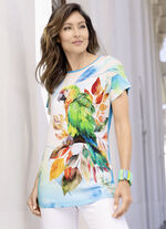 Shirt mit &uuml;berschnittener Schulterpartie 