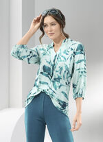 Shirt-Tunika mit farbbrillantem Druck 