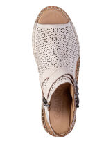 Gemini Sandale aus weichem Nappaleder mit Zierperforation PUDERROSÉ