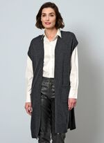 Gilet aus Kaschmir ANTHRAZIT