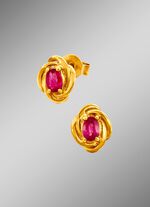 Ohrstecker mit Rubine 