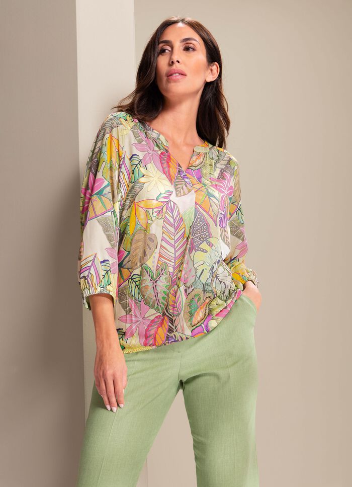 Tunika mit elastischen Abschl&uuml;ssen 