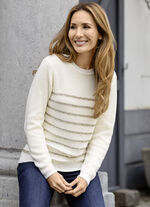 Pullover mit edlen Streifen 