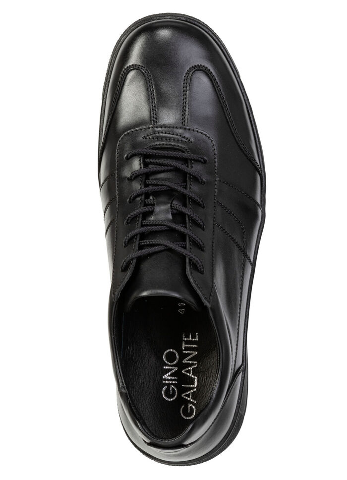 GINO GALANTE, schicke Herren-Schn&uuml;rschuhe, mit herausnehmbarem Fussbett SCHWARZ