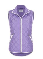 Steppweste mit Kontrastpaspelierung 