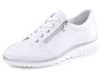 ELENA EDEN Sneaker aus genarbtem Kalbleder WEISS