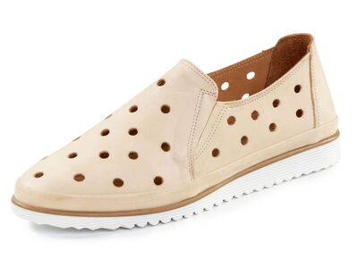 ELENA EDEN Slipper aus weichem Nappaleder mit Lochungen 