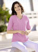 Pullover mit streckender Struktur ROSENHOLZ