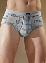 Fünferpack Slips aus Feinripp mit Eingriff 