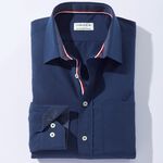 Hemd von &laquo;Milano Italy&raquo; in 4 Farben DUNKELBLAU