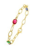 Farbenfrohe Eleganz: Armband mit Quarzen in verschiedenen Farben 