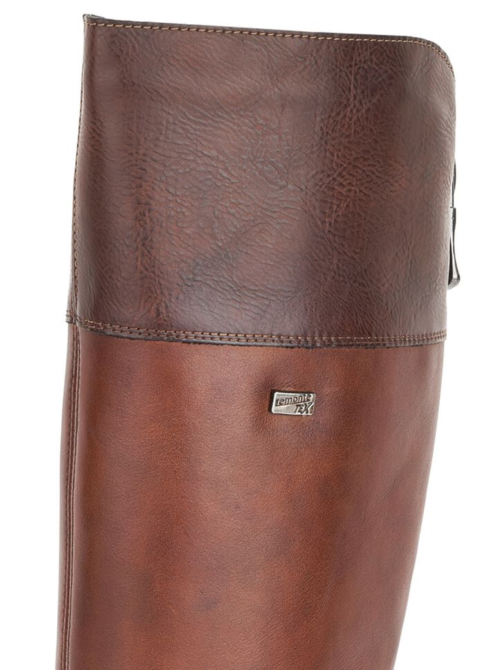 Remonte, gef&uuml;tterte Damen-Stiefel, Winterschuhe, Weite G, mit Reissverschluss MARONE-MOKKA