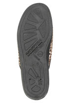 Trendige Damen-Hausschuhe, im Leo-Look BRAUN