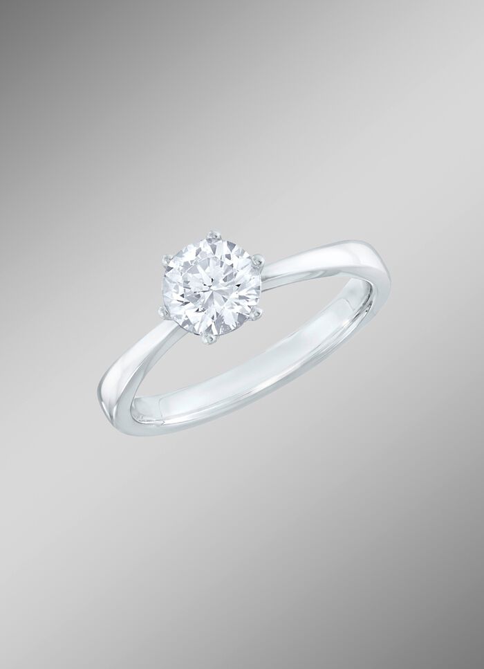 Damenring in Weissgold 