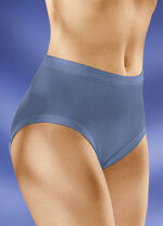 Fünferpack Slips mit Gummizug 2X MAUVE, 2X INDIGO, 1X WEISS