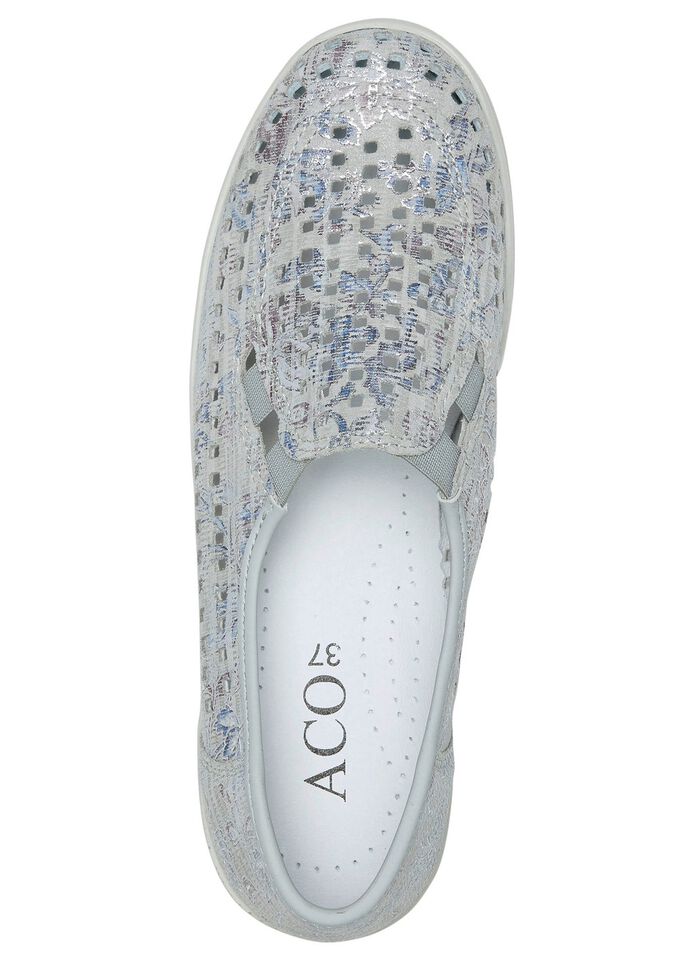 ELENA EDEN, sommerliche Damen-Slipper, Weite G, mit herausnehmbarem Fussbett 