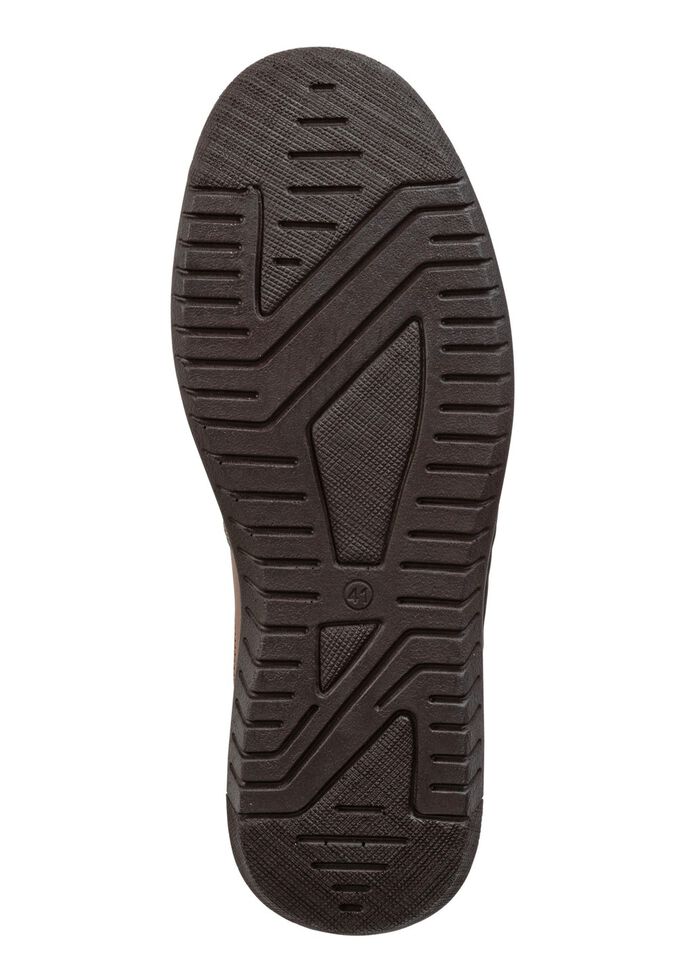 Schn&uuml;rschuh aus Nappaleder COGNAC-MOKKA